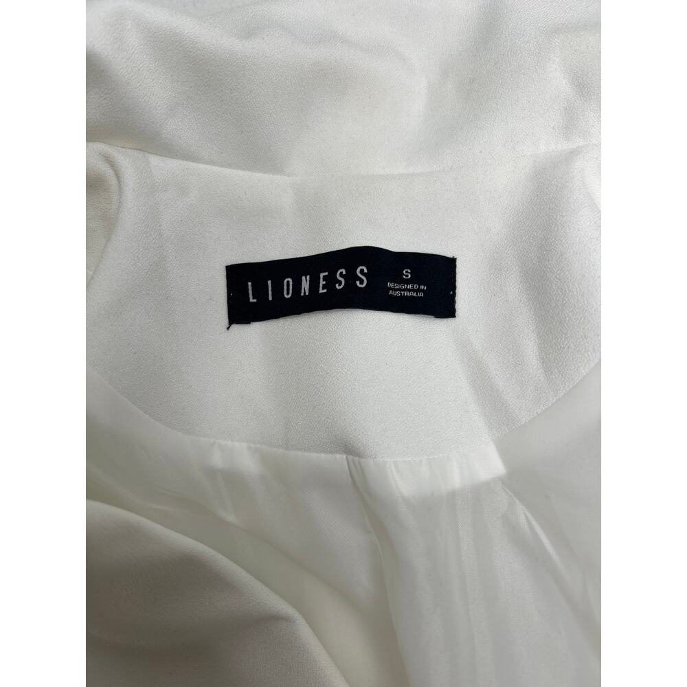 Lioness White Palermo Double Breasted Jacket with Gold Buttons. Size S. - Picture 5 of 7